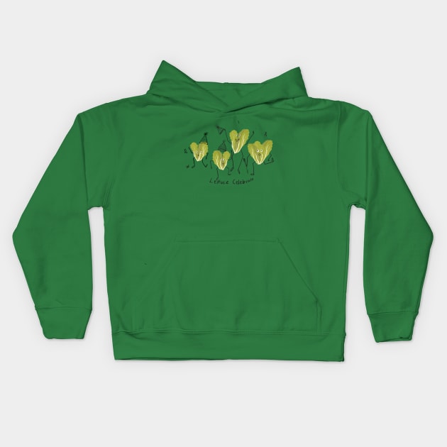 Lettuce Celebrate Kids Hoodie by Guncha Kumar